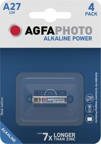 Agfa AgfaPhoto Batterie Knopfzelle LR27 V27A 12V Alkaline 1St.