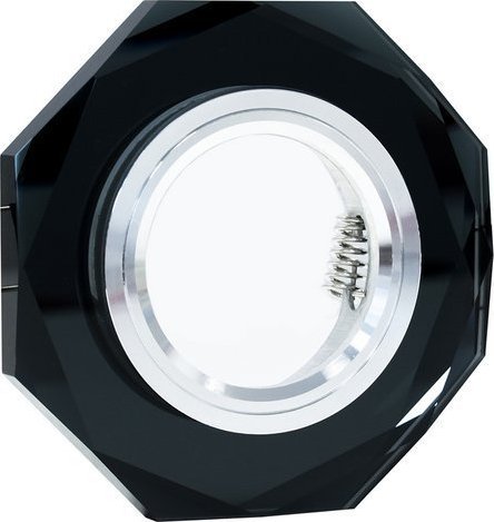 Oprawa sufitowa szklana halogena GU10, Mr16 czarna romb