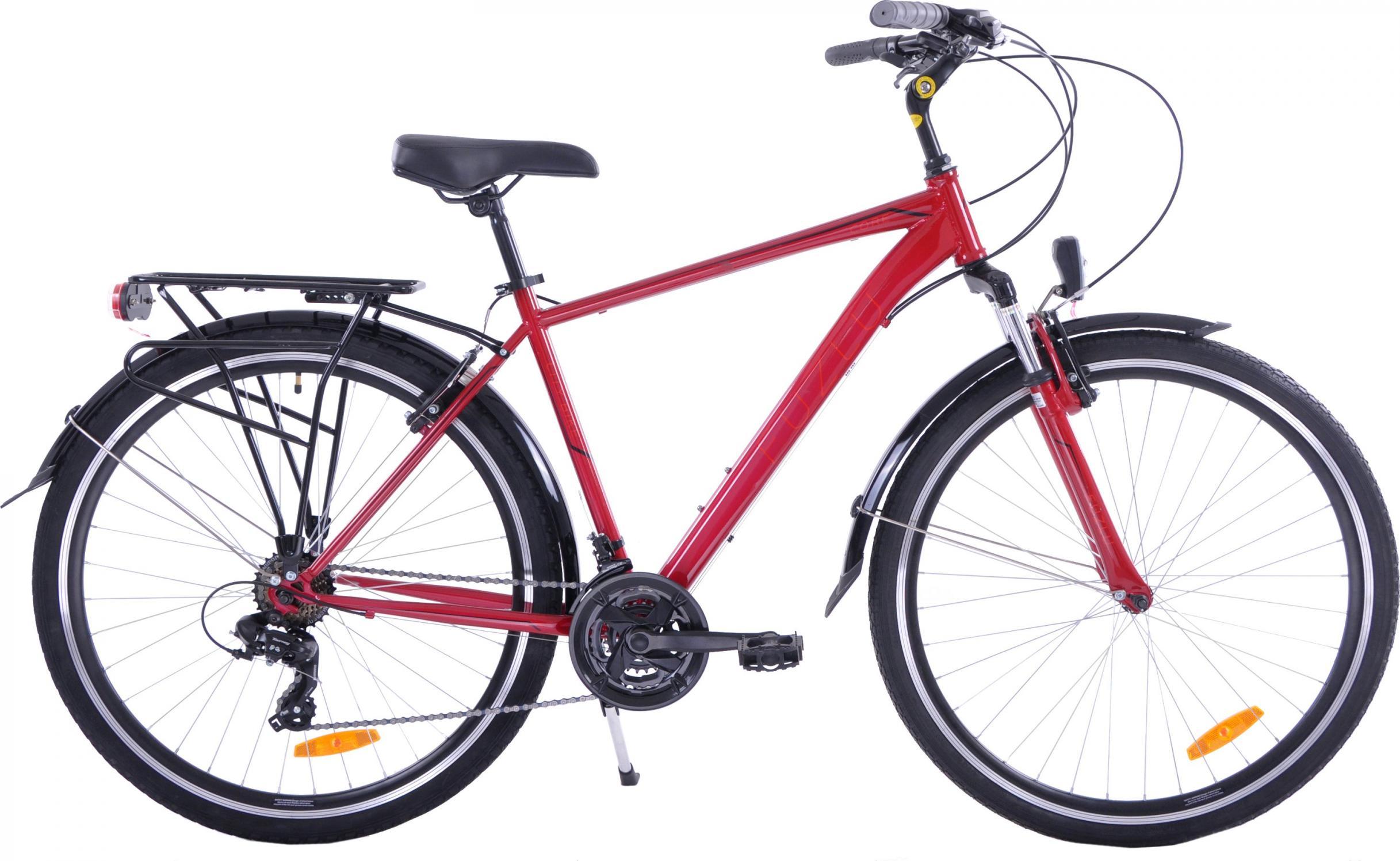 Fuzlu Rower trekkingowy Fuzlu Core męski stal AMT czerwony