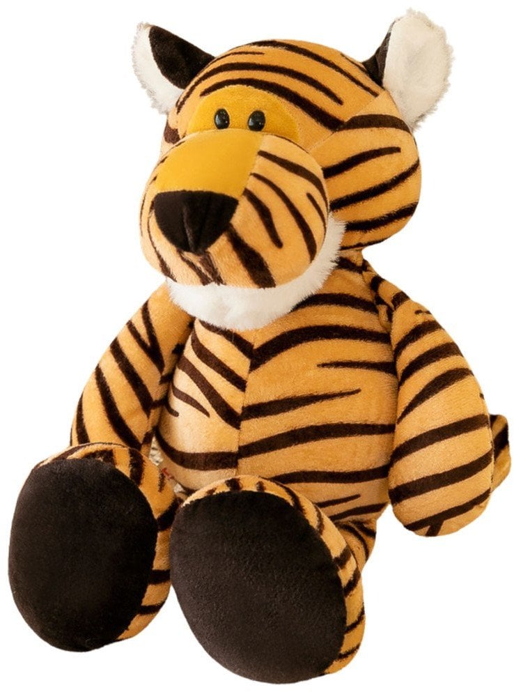 LeanToys Pluszowa Maskotka Przytulanka Tygrys Pomarańczowy W Paski 23cm
