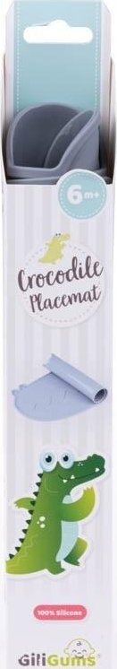 Gili Gums Podkładka silikonowa Krokodyl szara