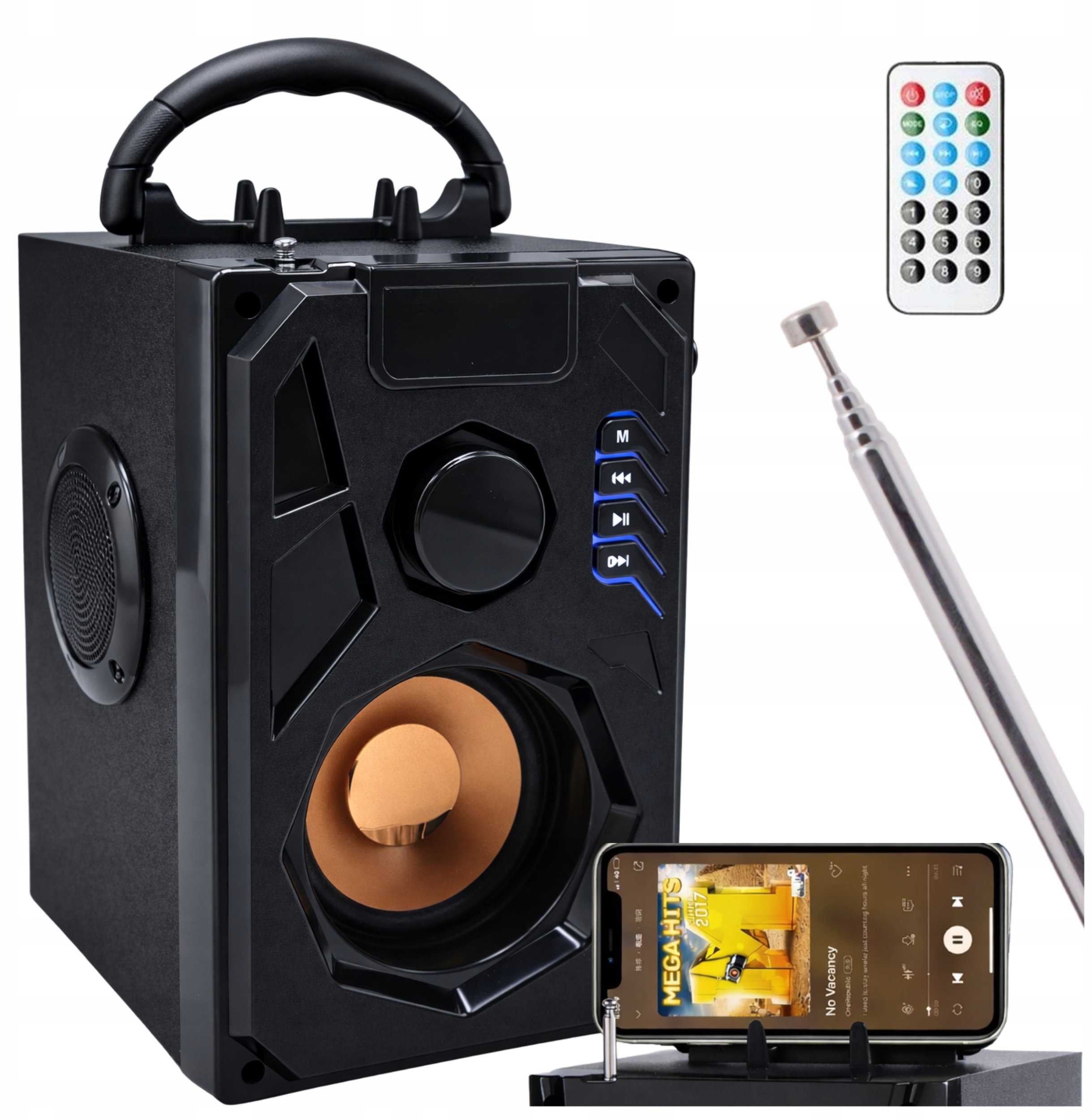 ZS53A Głośnik bluetooth radio + pilot