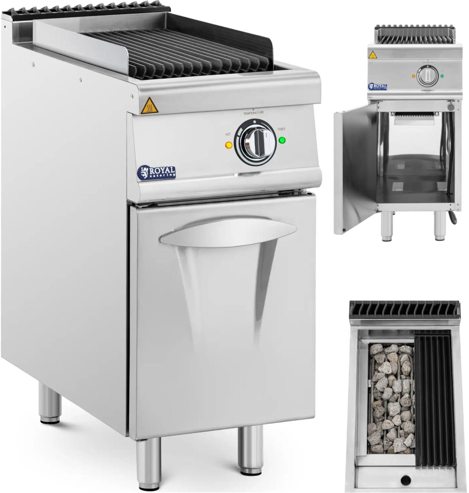 Grill lawowy elektryczny Pro 730 50-300 C 400 V 4.05 W