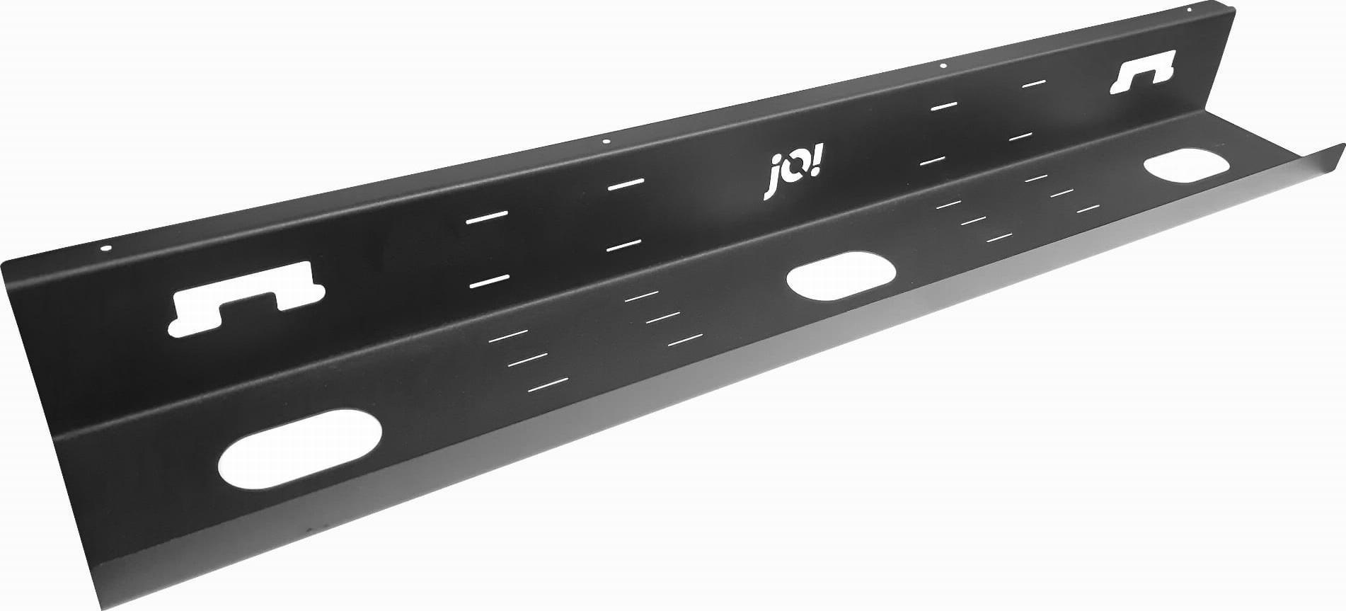 Organizer Wojtap Organizer kabli pod biurko 800x130x80 mm czarny - otwarty + taśma rzepowa