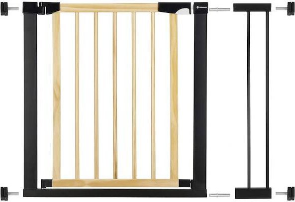 Springos Bramka zabezpieczająca schody przed dziećmi 75-96 cm bramka rozporowa brązowo-czarna UNIWERSALNY
