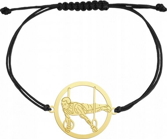 Radziszewska Jewellery Bransoletka Pozłacana Gimnastyka Przyrządowa 925 Prezent GRAWER GRATIS