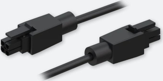Teltonika Teltonika 4-pin to 4-pin power cable Czarny 1 m