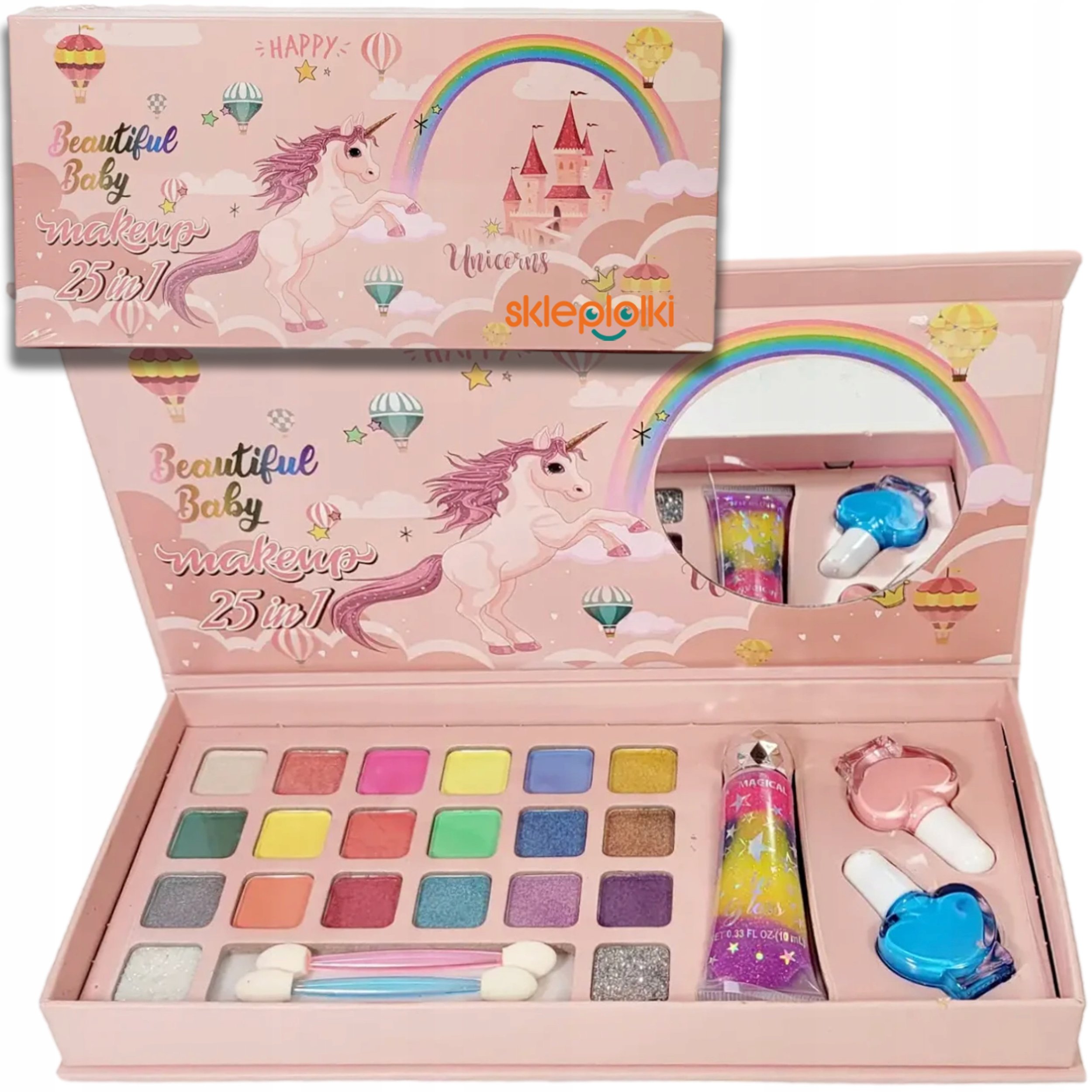 ZESTAW KOSMETYKÓW DLA DZIECI PALETKA MAKEUP KOSMETYKI DO MALOWANIA CIENIE