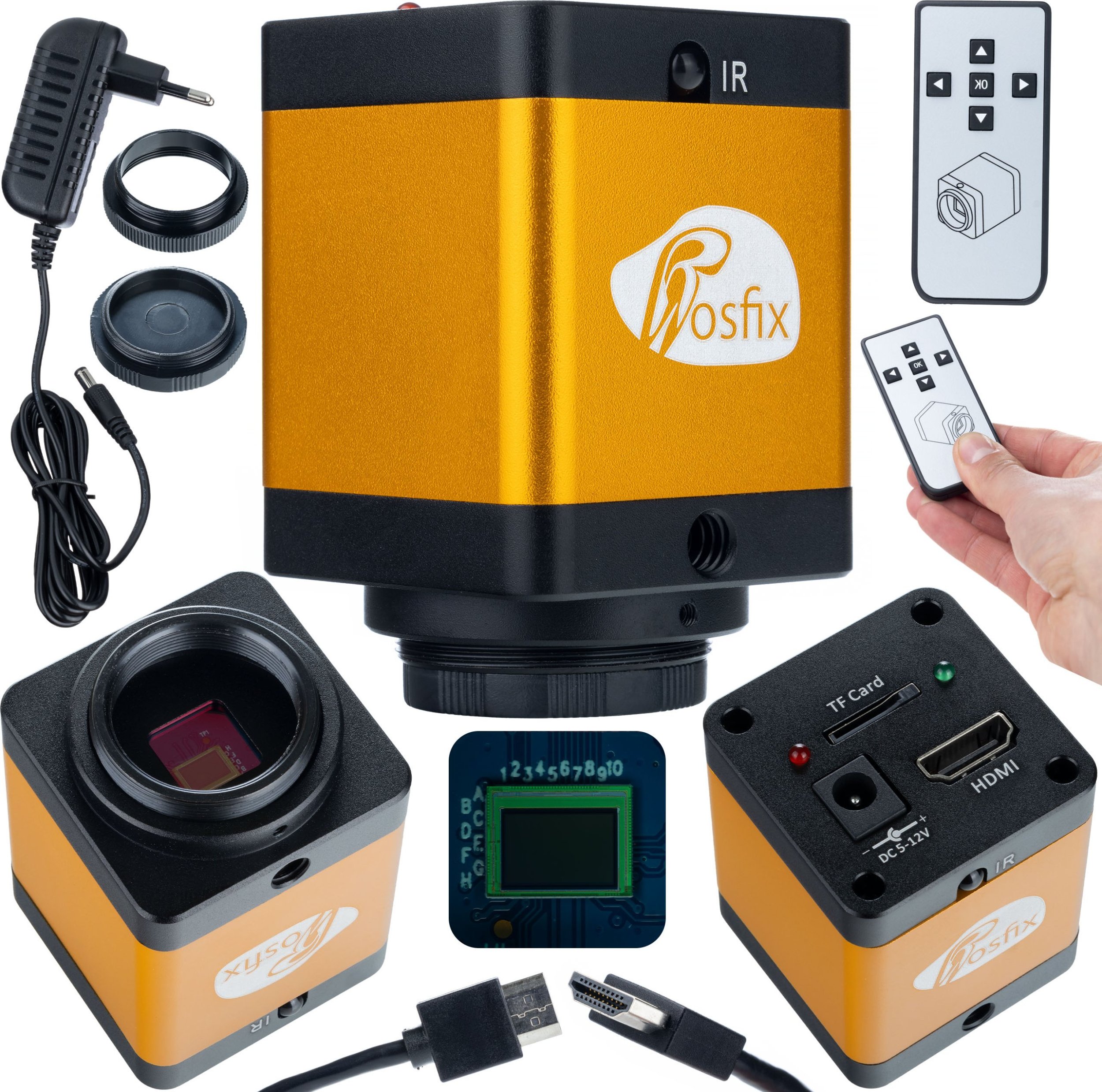 Kamera cyfrowa Rosfix KAMERA DO MIKROSKOPU STEREOSKOPOWEGO CYFROWEGO CMOUNT CMOS 12MP ROSIFX HDMI