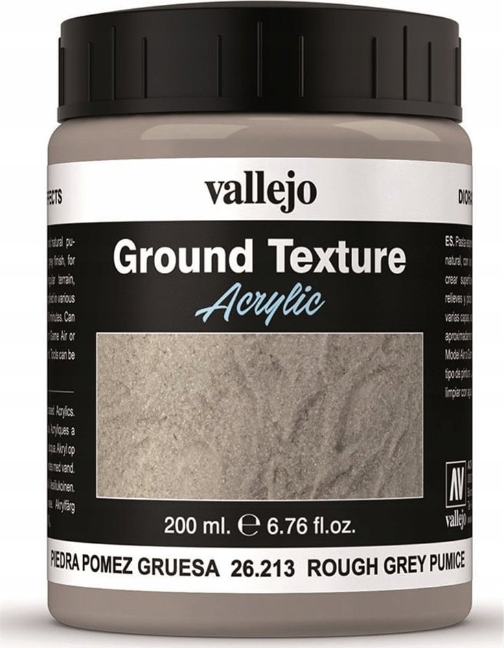 Vallejo Vallejo: 26.213 - Diorama FX - Ground Textures - Grey Pumice (200 ml)