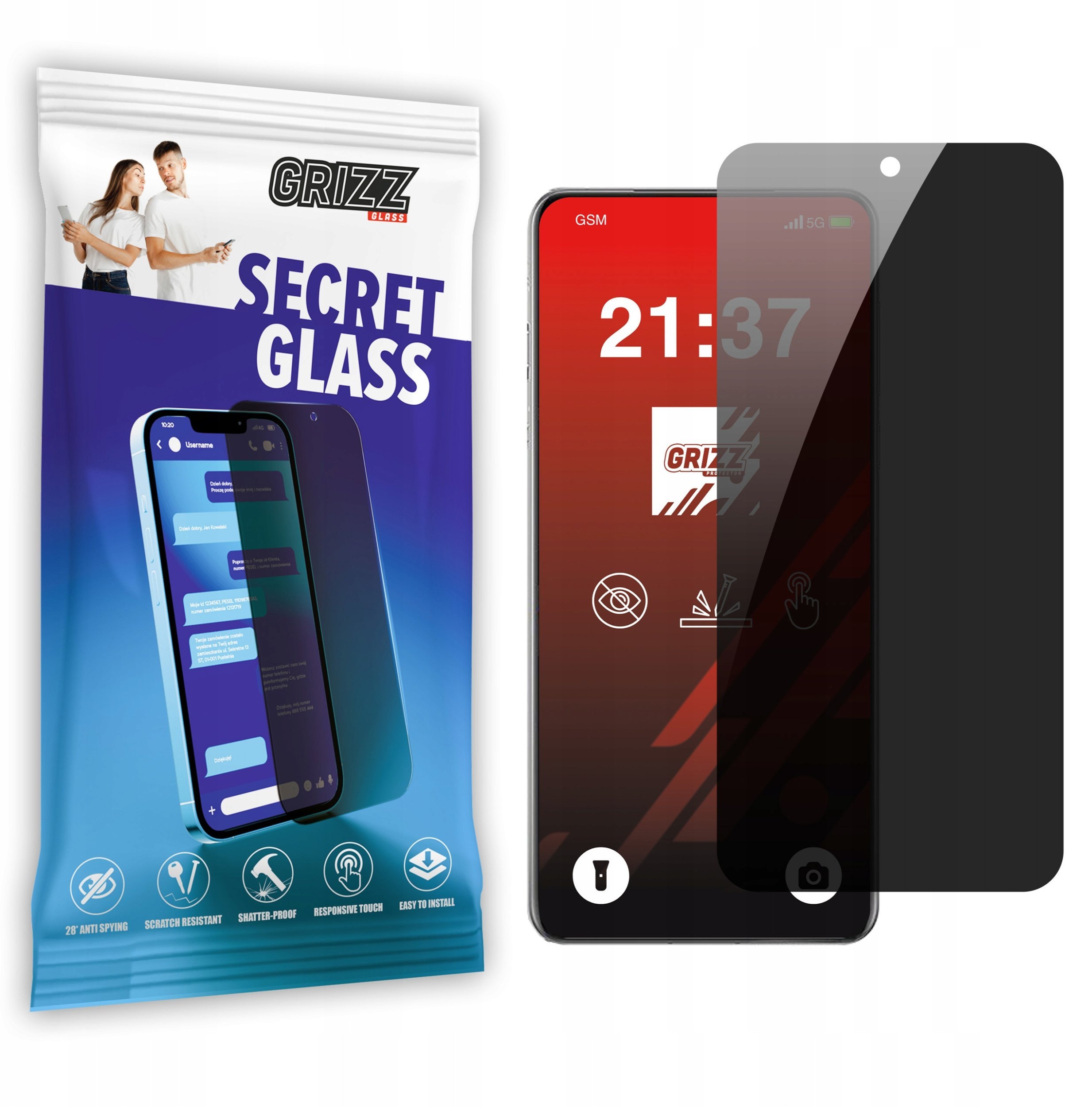 Szkło prywatyzujące GrizzGlass SecretGlass do Oppo Find X8 Pro