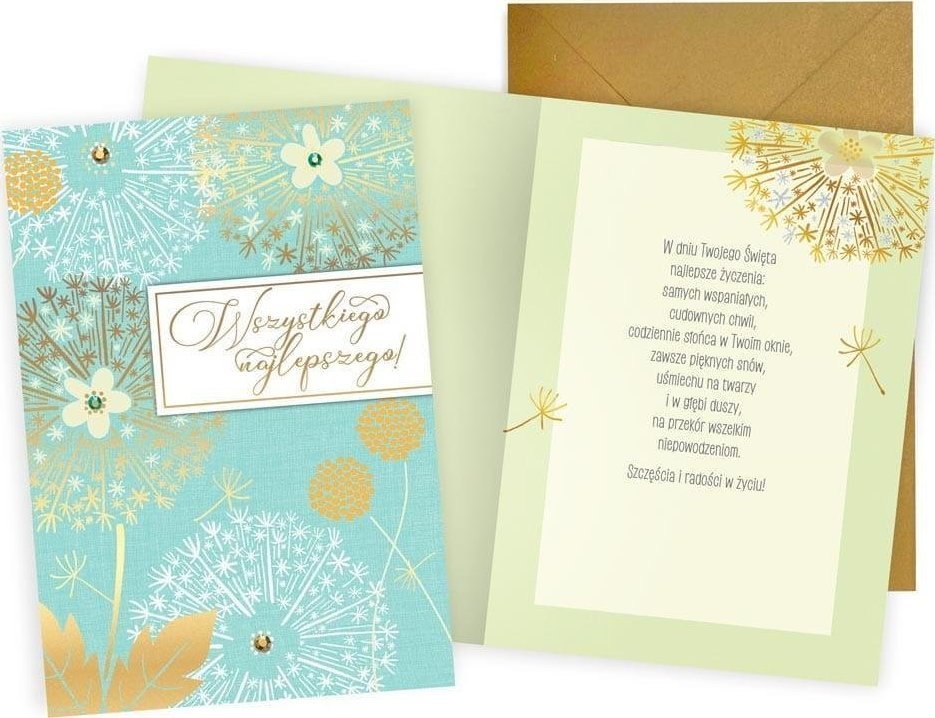 KUKARTKA Karnet Najlepsze życzenia