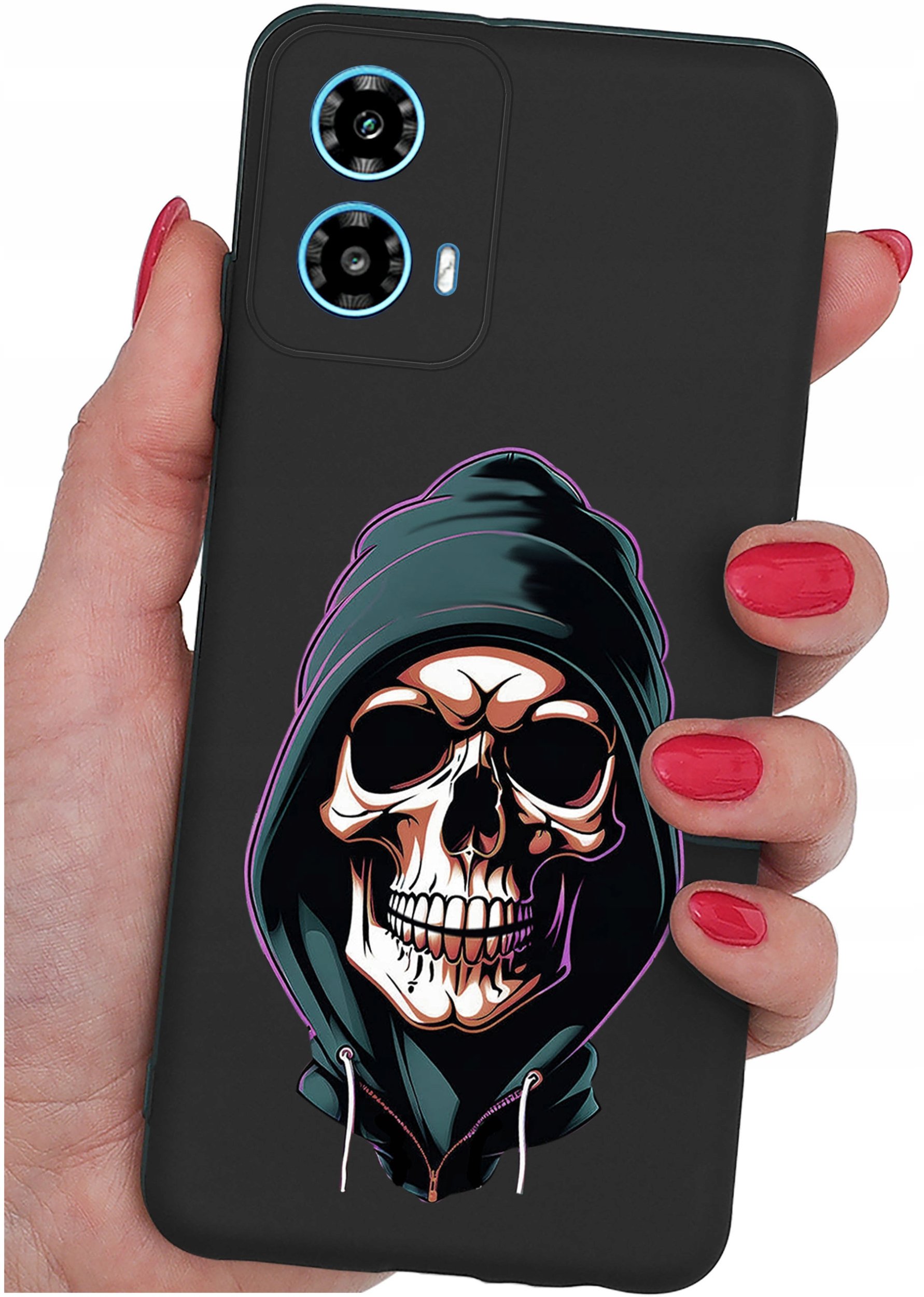 ETUI do Motorola Moto G34 5G WZORY |SILIKONOWE MATT CASE + SZKŁO 9H