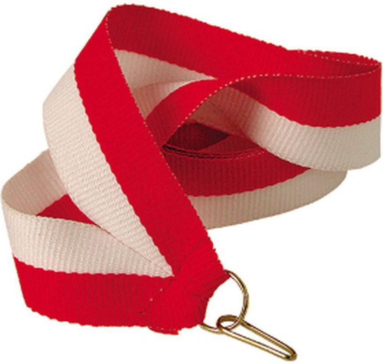 Victoria Sport Wstążka 11 mm - biało-czerwona