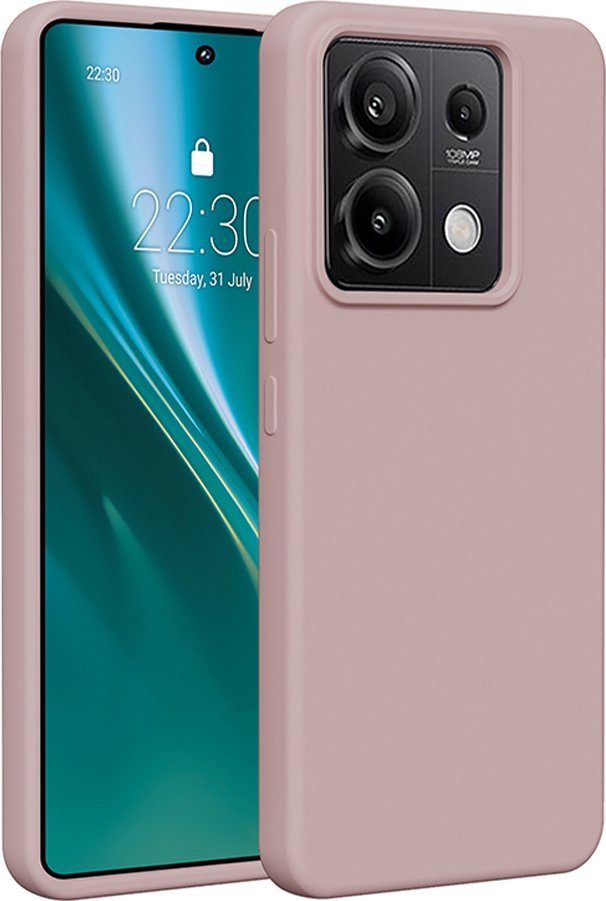 Etteri Nakładka Etteri Silicone Case do Xiaomi Redmi Note 13 Pro 5G jasnoróżowa