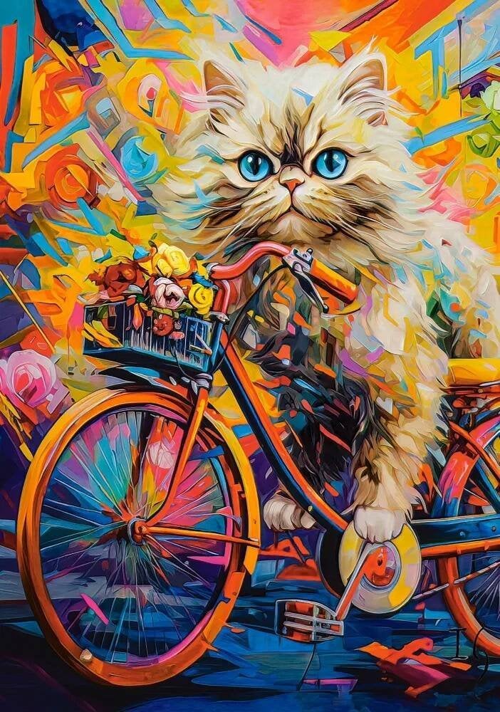 Castorland Puzzle 500 Kitten's Floral Ride CASTOR