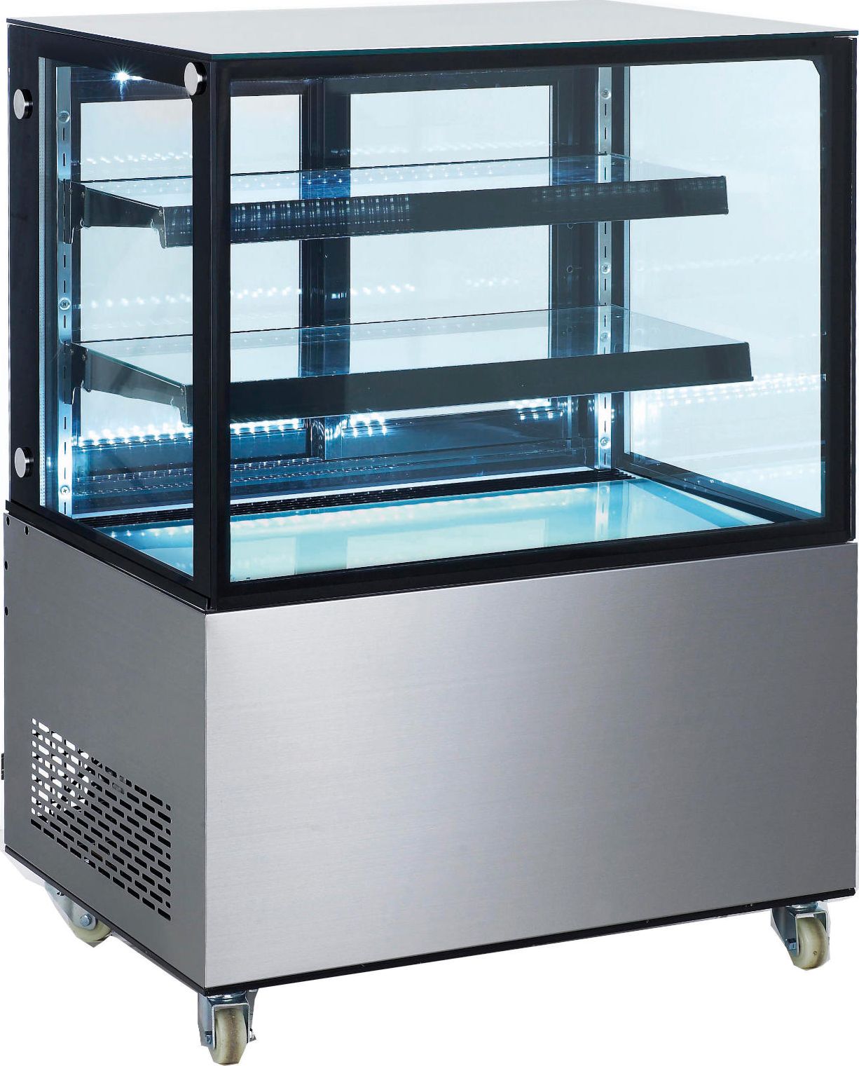 Witryna chłodnicza ARKTIC Witryna chłodnicza cukiernicza 2-półkowa jezdna LED 300L Witryna chłodnicza cukiernicza 2-półkowa jezdna LED 300L