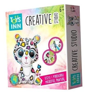 Stnux Zestaw kreatywny do szycia i kolorowania Creative Studio pantera