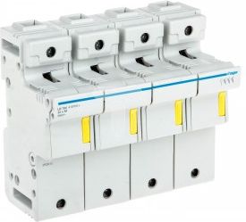 Hager Modułowa podstawa bezpiecznikowa 3P+N L58 bezpiecznik 22x58mm, 125A 500V (LR704)