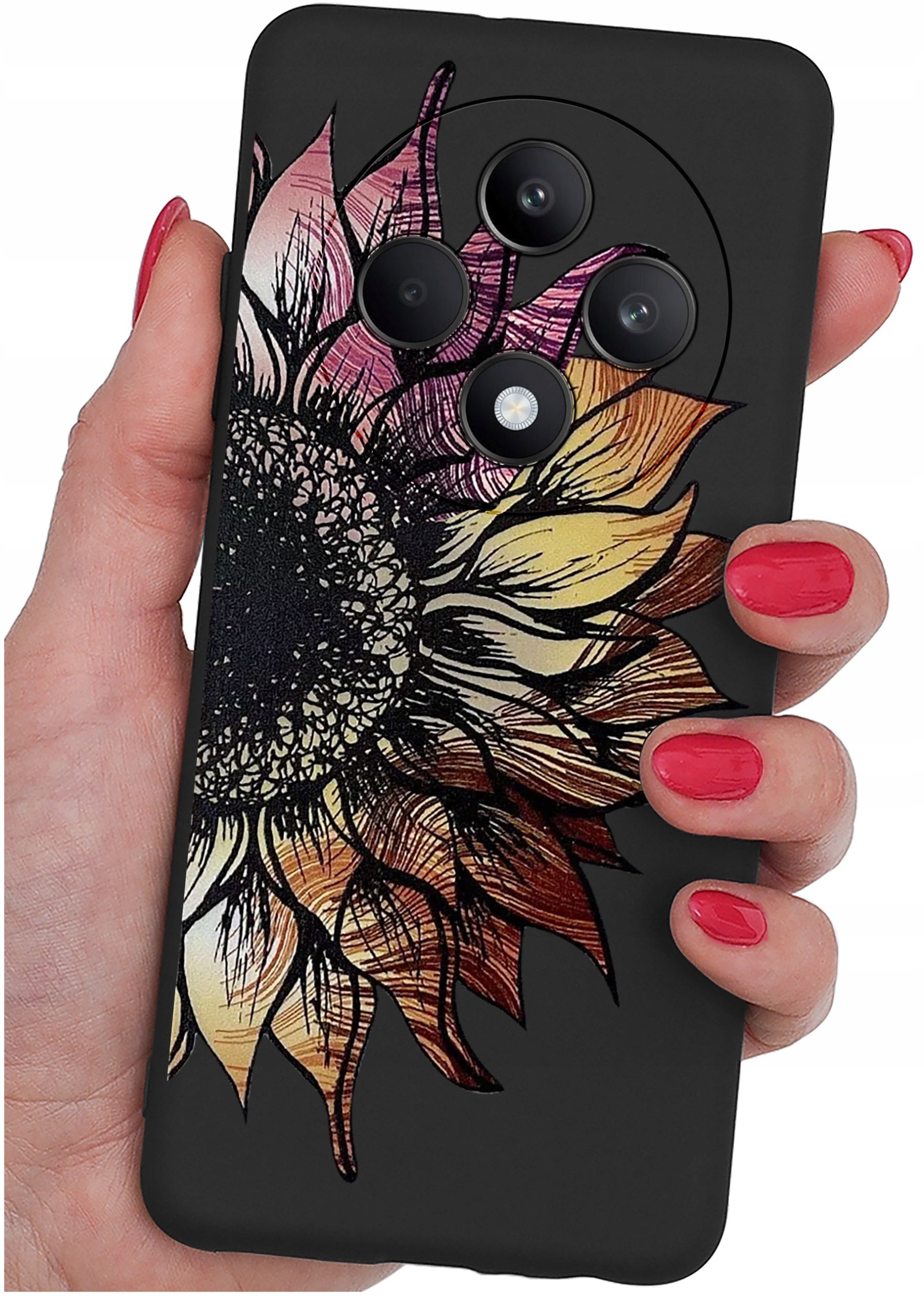 Etui do Oppo Reno 12 F 5G | 12 FS 5G WZORY |SILIKONOWE MATT CASE + SZKŁO 9H