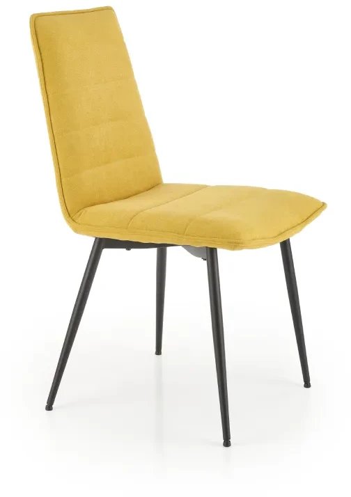 Krzesło tapicerowane K493 musztardowe HALMAR