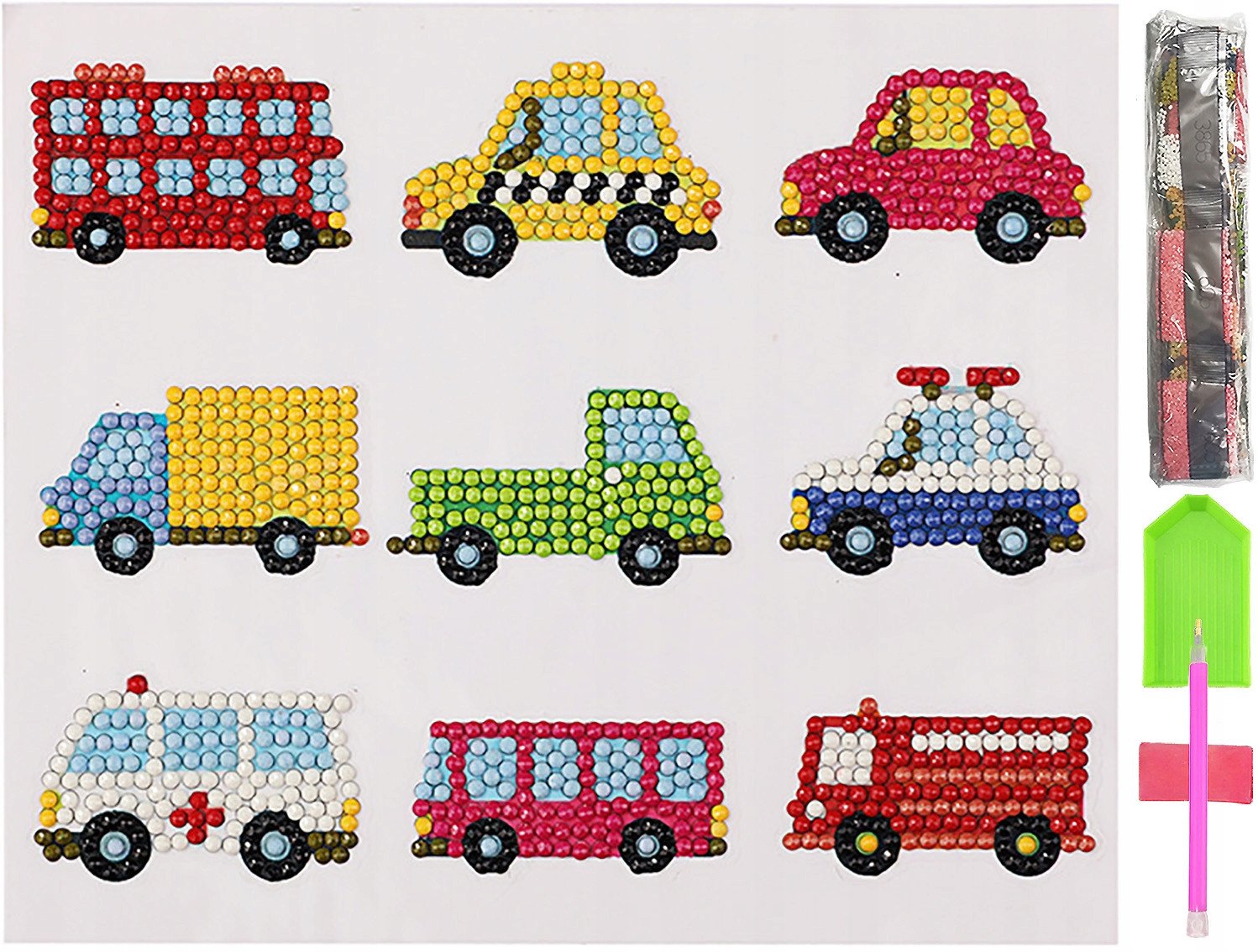 HAFT DIAMENTOWY 5D Zestaw DZIECI Najklejki PUZZLE