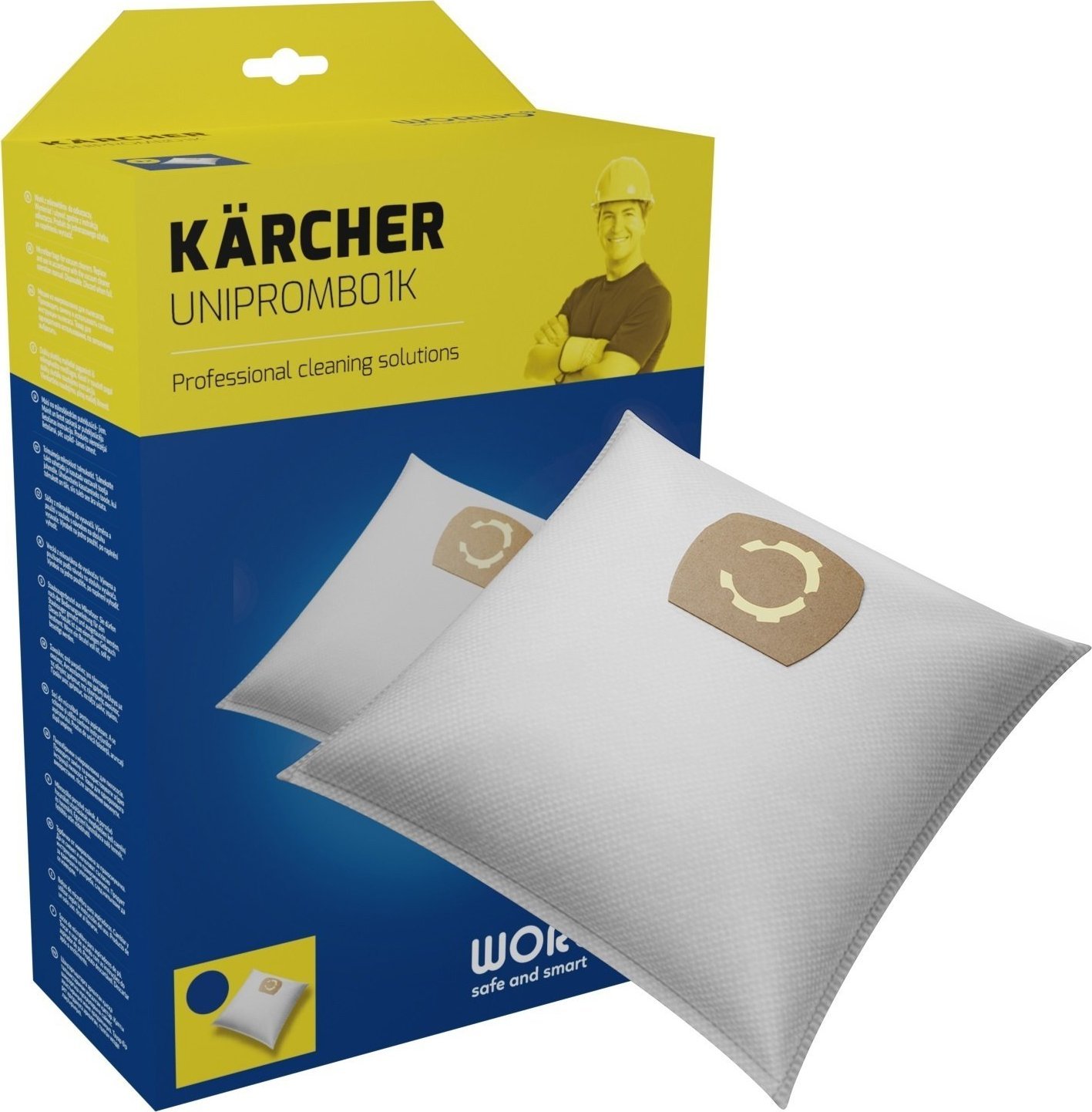 Worek do odkurzacza Worwo 6x WORKI ODKURZACZA DO KARCHER WD2 MV2 WORWO UNIPROMB01K