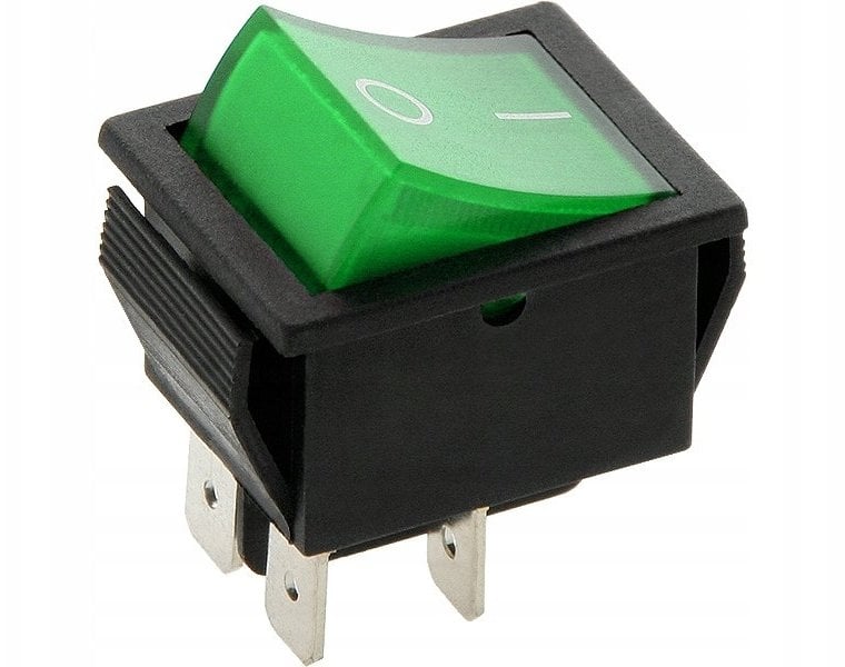 Przeł.mk621 podśw .szer. 12v zielony