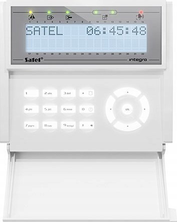 ML SATEL Manipulator LCD (białe podświetlenie) INT-KLCD-W