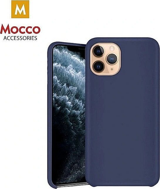 Mocco Ultra Slim Soft Matte 0.3 mm Silicone Case for Apple iPhone XS MAX Blue
