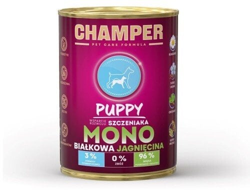 4Vets CHAMPER PUPPY jedno białkowa jagnięcina mokra karma dla psa 400 g