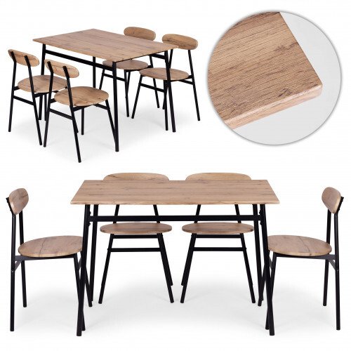 ModernHome Zestaw mebli OSLO loft stal MDF