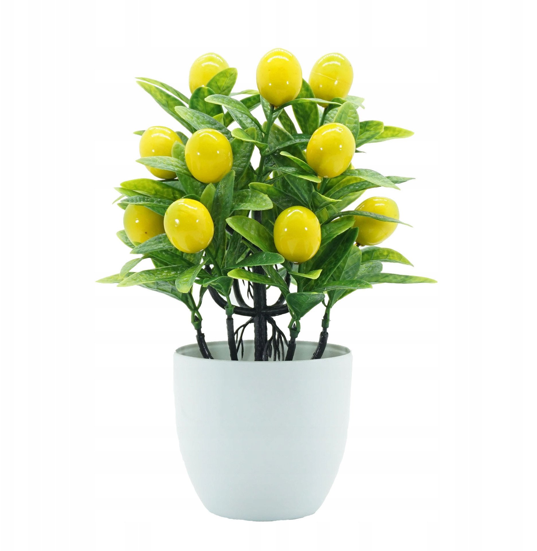 SZTUCZNA Roślina DRZEWKO CYTRYNOWE Sztuczne 18x24cm ŁADNE BONAI Doniczka