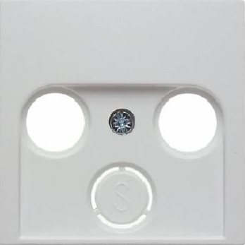 Hager Pokrywa do gniazda antenowego biała - 5312038989