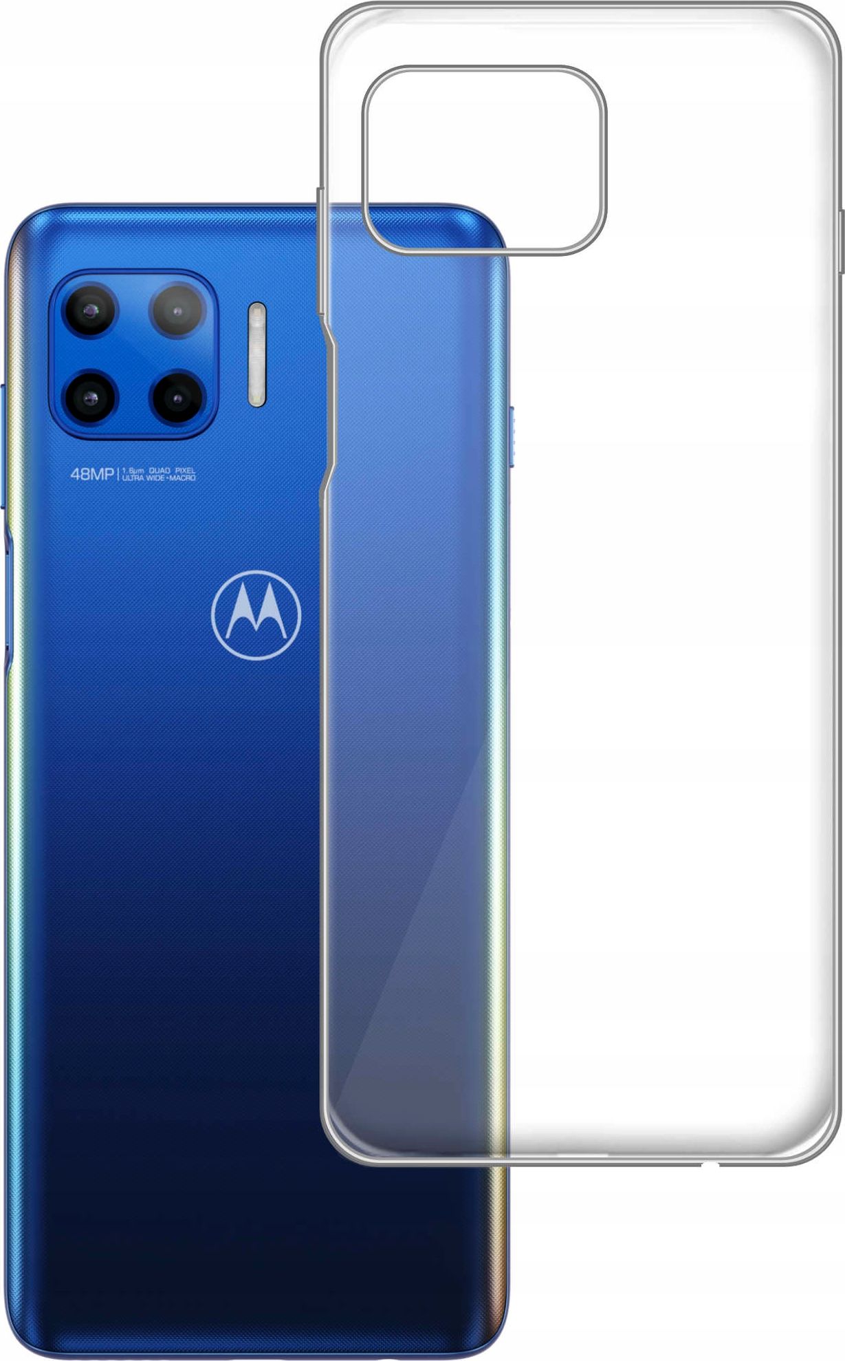 etumi Etui Do Motorola Moto G 5G Plus Gumowe Slim Clear Pokrowiec Ochronny / Futerał Obudowa / Ochrona Clear Cover Bezbarwne Slim Case0269