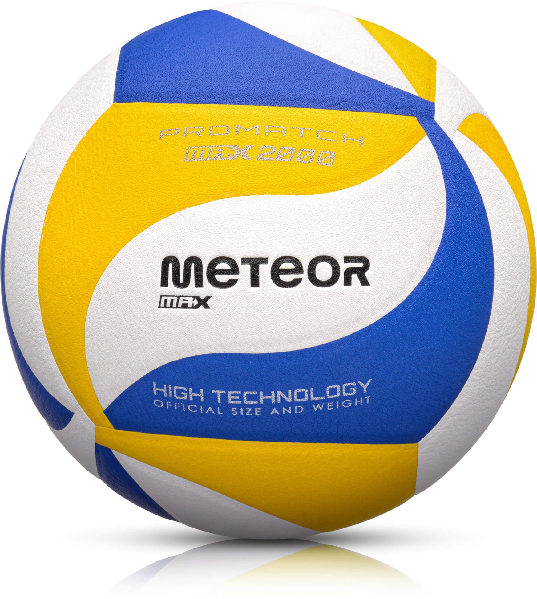Piłka siatkowa Meteor Max 2000 niebieski/żółty/biały Uniwersalny