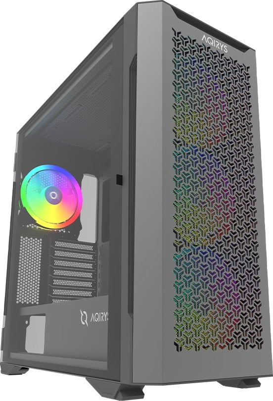 AQIRYS Obudowa do komputera AQUILLA ARGB black