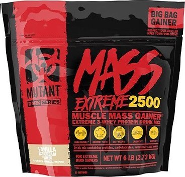 PVL PVL Mutant Mass Extreme 2500 Gainer, lody waniliowe - 2720 g