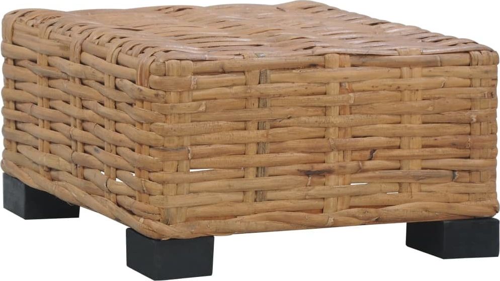 vidaXL Stolik kawowy, 47 x 47 x 28 cm, naturalny rattan