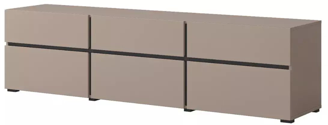 Szafka RTV CROSS 3K3S 180cm congo/czarna HELVETIA