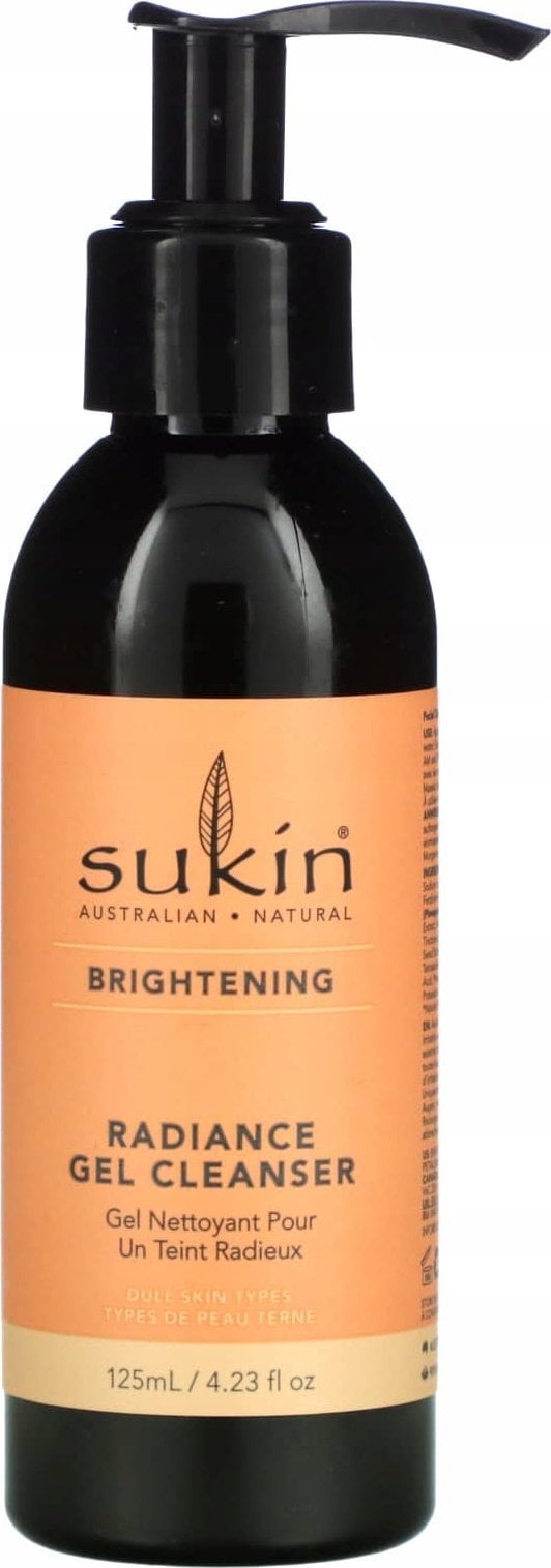 Sukin Brightening Rozświetlający żel do mycia twarzy z bioaktywnym kompleksem i ekstraktem ze śliwki kakadu 125 ml