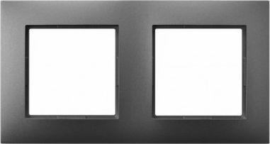 Ospel Aria Ramka podwójna szary mat (R-2U/70)
