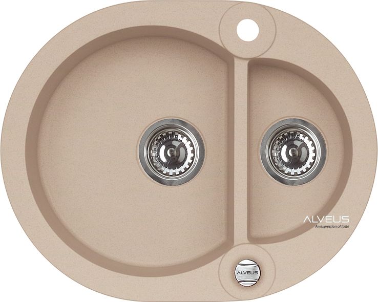 Zlewozmywak Alveus Roll 80 granitowy beżowy