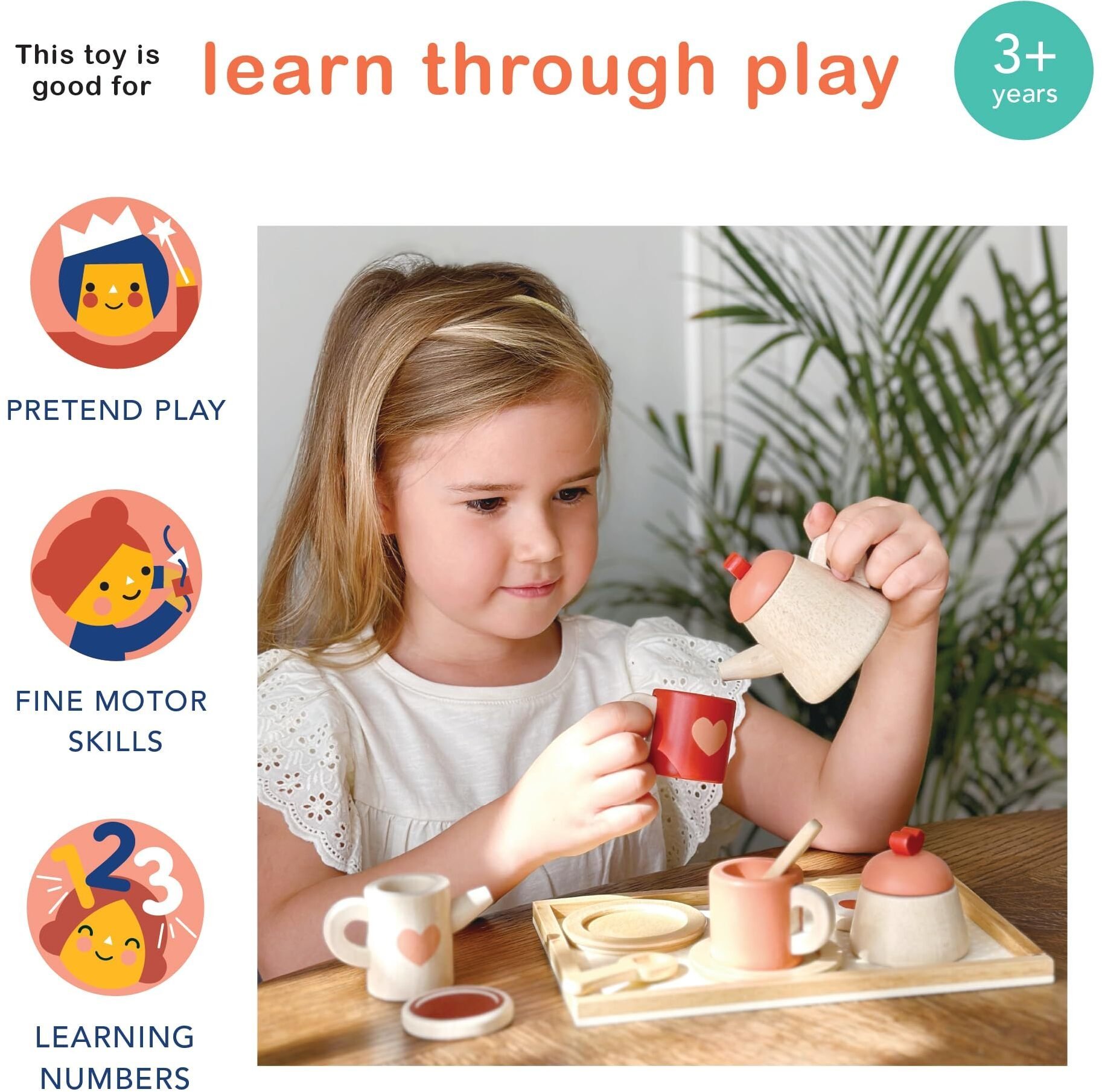 Polesie Mentari Zestaw do herbaty Serduszko