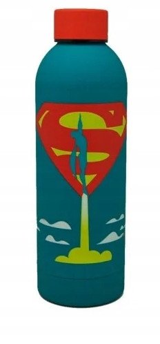Butelka Bidon Superman / 700 ml / Stal nierdzewna / Nowa / Na licencji