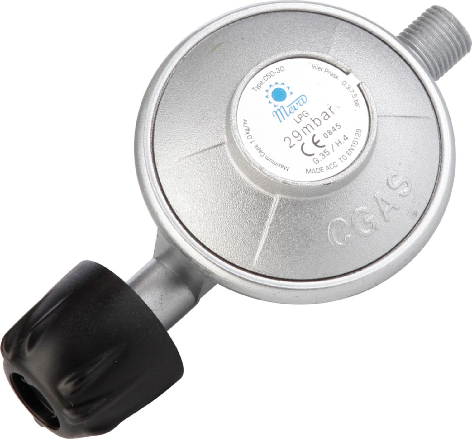 Meva Reduktor gazowy regulator ciśnienia gazu na kartusze gazowe 7/16