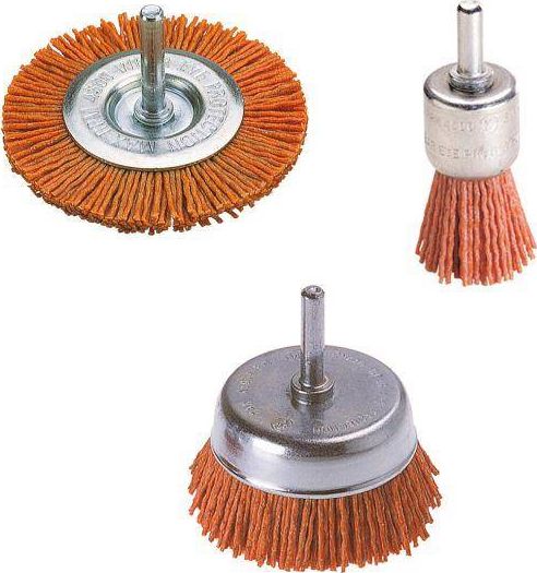 Wolfcraft ZESTAW SZCZOTEK DRUCIANYCH WOLFCRAFT - DRUT POKRYTY NYLONEM [3 SZT.] WF2741000 WOLFCRAFT