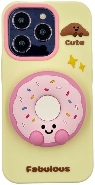 ETUI CASE 3D DONAT Z PODSTAWKĄ IPHONE 14 Pro standard