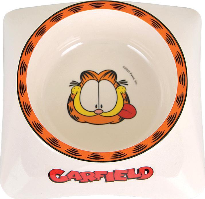 Garfield Miska z melaminy dla kota biała