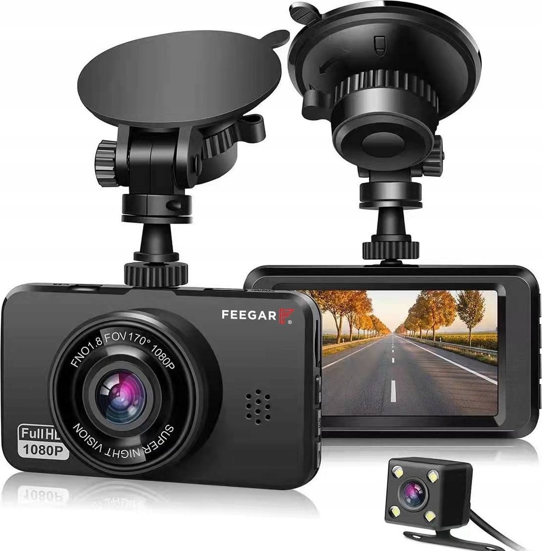 Wideorejestrator Feegar Wideorejestrator Feegar Kamera Samochodowa Cofania